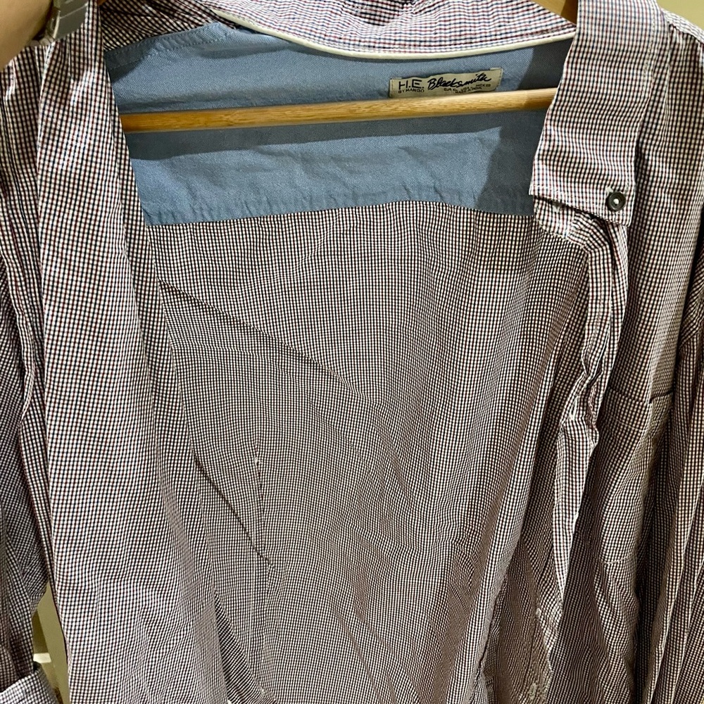 H.E. Checkered Button-Up Shirt